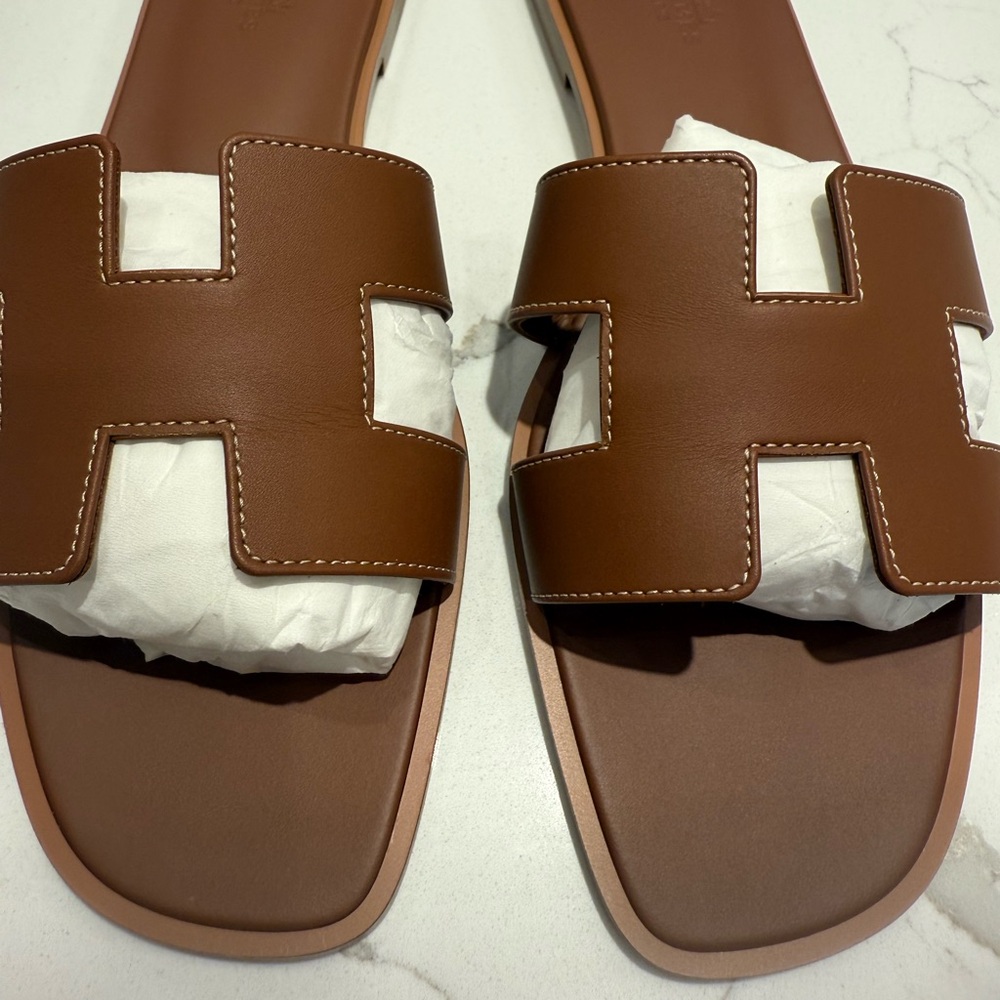 Hermes Brown Sandals